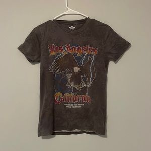 Hollister Acid Wash Graphic Los Angeles Eagles Tee